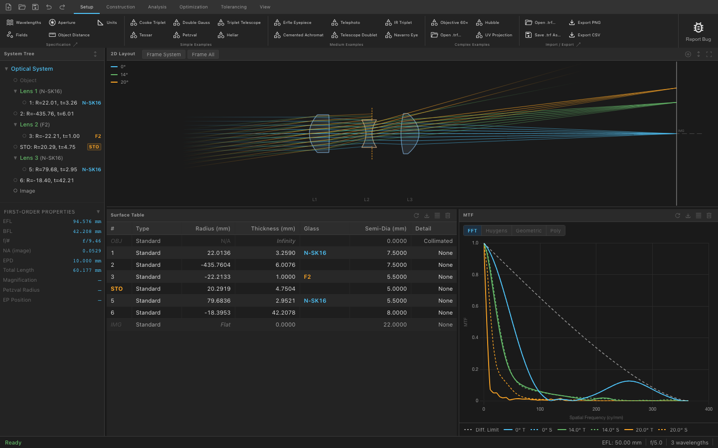 Trefoila full application window